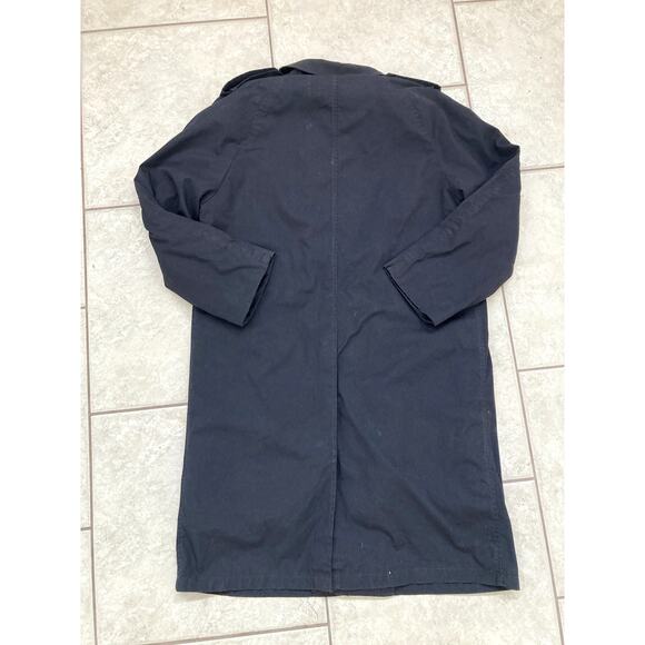 VTG Military Trench Rain Coat DSCP removable liner Navy 36S 8405-01-059-4232 - Picture 10 of 12